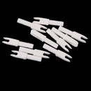 Archery Hunting Archery Plastic Nocks Compatible for Compound Recurve Bow Size G White Pack of 10PCS
