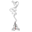 Novelty Buddha yoga meditation crystal Pendant Statement Necklace Chain Unique Gifts Women
