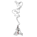 Novelty Buddha yoga meditation crystal Pendant Statement Necklace Chain Unique Gifts Women