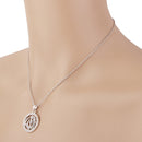 Fashion Crystal Rhinestone Totem of The Islamic Religion Pendant Chain Necklace Charms Jewelry