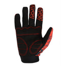 Anti-Slip Soft Breathable Quick-Drying Mesh Fabric Outdoor Sports Cycling Bike Bicycle Full Finger Gloves For Men Women Red Yellow M