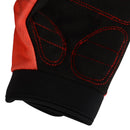 Anti-Slip Soft Breathable Quick-Drying Mesh Fabric Outdoor Sports Cycling Bike Bicycle Full Finger Gloves For Men Women Red Yellow M