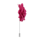 Men Fashionable Handcrafted Peony Flower Tie Lapel Brooch Pin Rose
