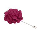 Handmade Men Flower Brooch Pin Lapel Boutonniere Stick T-Shirt Decor Rose