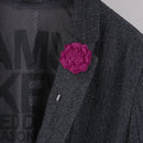 Handmade Men Flower Brooch Pin Lapel Boutonniere Stick T-Shirt Decor Rose