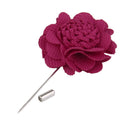 Handmade Men Flower Brooch Pin Lapel Boutonniere Stick T-Shirt Decor Rose