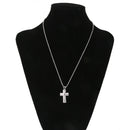 Stainless Steel Openable Cross Cremation Ash Holder Pendant Necklace Jewelry