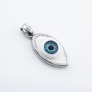 Men Womens Gothic Punk Rock Eyeball Shape Pendant Necklace Chain