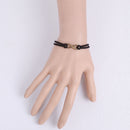 Antique Bronze Figure 8 Shape Charm Velvet Choker Necklace Retro Jewelry