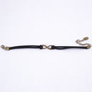 Antique Bronze Figure 8 Shape Charm Velvet Choker Necklace Retro Jewelry