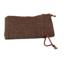 10 x Linen Jute Sack Jewelry Pouch Drawstring Gift Bags Favor Dark Coffee