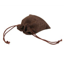 10 x Linen Jute Sack Jewelry Pouch Drawstring Gift Bags Favor Dark Coffee