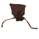 10 x Linen Jute Sack Jewelry Pouch Drawstring Gift Bags Favor Dark Coffee
