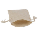 10 x Linen Jute Sack Jewelry Pouch Drawstring Gift Bags Favor Wedding Khaki