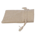 10 x Linen Jute Sack Jewelry Pouch Drawstring Gift Bags Favor Wedding Khaki