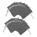 Pack Of 10 Hessian Burlap Linen Jute Retro Wedding Drawstring Pouch Gift Bag
