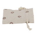 10 x Coffee Flower Linen Jute Sack Jewelry Pouch Drawstring Gift Bags Favor