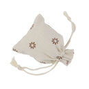 10 x Coffee Flower Linen Jute Sack Jewelry Pouch Drawstring Gift Bags Favor