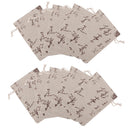 10Pcs Linen Jute Sack Jewelry Pouch Drawstring Gift Bags Organizer Wedding