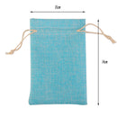 10Pcs Linen Jute Sack Jewelry Pouch Drawstring Gift Bags Wedding Favour