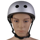 Bike Cycling Scooter Ski Skate Skateboard Protector Helmet -Frosted Silver S