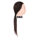 Real Hair Salon Hairdressing Styling Practice Head Mannequin 16'' w/ Holder