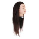 Real Hair Salon Hairdressing Styling Practice Head Mannequin 16'' w/ Holder