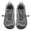 Reflective Shoe Laces Locking Shoelaces Running Cycling Shoestring Dark Grey