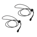 Reflective Locking Shoelaces Running Cycling Shoestring - Black