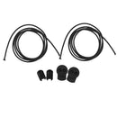 Reflective Locking Shoelaces Running Cycling Shoestring - Black