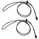 Reflective Locking Shoelaces Running Cycling Shoestring - Black