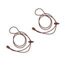 Elastic Lock Shoelaces for Running Jogging Sports - Brown