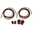 Elastic Lock Shoelaces for Running Jogging Sports - Brown