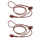 Elastic Lock Shoelaces for Running Jogging Sports - Brown