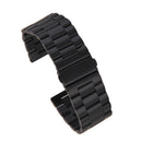 24mm Stainless Steel Watch Band Replacement For 42mm Apple Watch Black