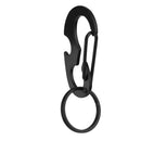 CARABINER KEYCHAIN BELT CLIP Carabina/Buckle/Safety/BULKLE w/ Key Ring Black