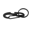 CARABINER KEYCHAIN BELT CLIP Carabina/Buckle/Safety/BULKLE w/ Key Ring Black
