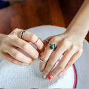 Set Of 5PCS Bohemian Style Midi Finger Ring US 3-6 Silver