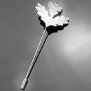 Men Women Maple Leaf Shaped Boutonniere Stick Brooch Pin Suit Shirt Clip Fashion Accessory Silver