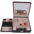 Handmade Earrings Rings Watch Jewelry Display Case Storage Box Birthday Party Engagement Gift Black