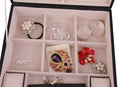Handmade Earrings Rings Watch Jewelry Display Case Storage Box Birthday Party Engagement Gift Black