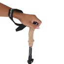 Black Trekking Walking Hiking Sticks Poles Alpenstock Adjustable - Short