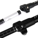Black Trekking Walking Hiking Sticks Poles Alpenstock Adjustable - Short