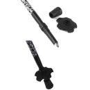Black Trekking Walking Hiking Sticks Poles Alpenstock Adjustable - Short