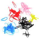 12 Packs Elastic Rubber Hair Tie Band Ponytail Holder - Mixed Color