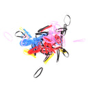 12 Packs Elastic Rubber Hair Tie Band Ponytail Holder - Mixed Color