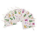 10x Linen Jute Sack Jewelry Pouch Drawstring Gift Bags Xmas Wedding Favour Christmas
