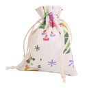 10x Linen Jute Sack Jewelry Pouch Drawstring Gift Bags Xmas Wedding Favour Christmas