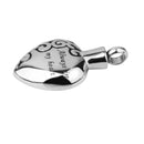 Always In My Heart Necklace Cremation Ashes Memorial Pendant - Silver