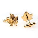 Fashion Men's Copper Plating Maple Leaf Cufflinks Cuff Links Wedding Party